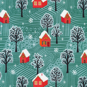 ORGANIC COTTON - Cloud 9 fabrics - Winter Wonderland - Cozy Christmas - Helen Bowler