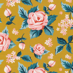 ORGANIC COTTON - Cloud 9 fabrics - Flower Garden By Hang Tight Studios - Romantic Roses