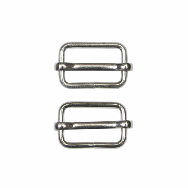 Metal Slide Buckle SILVER 1"