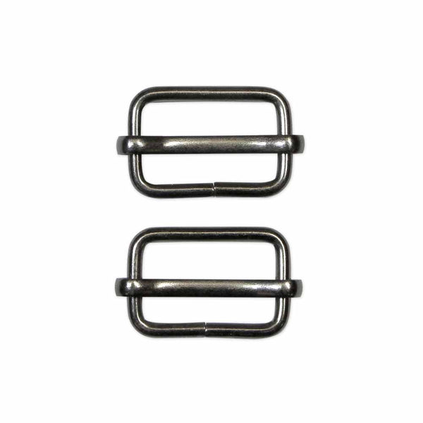 Metal Slide Buckle GUNMETAL 1"