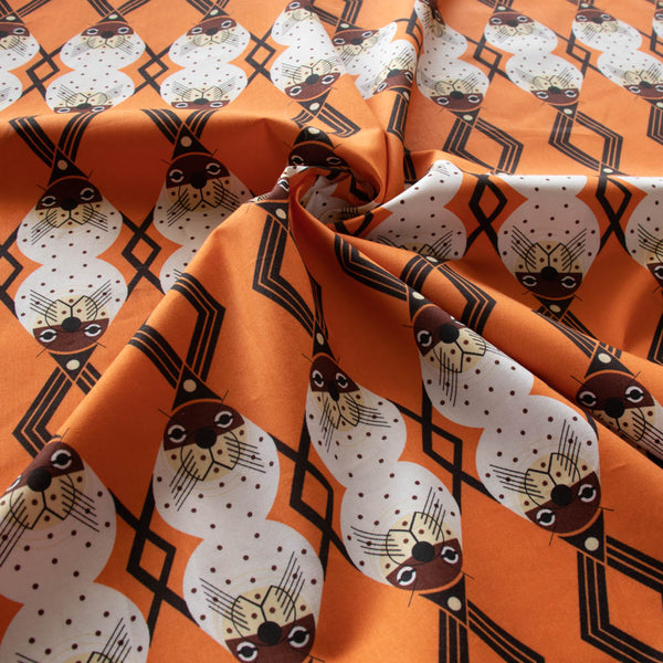 ORGANIC COTTON - Charley Harper - Glacier Bay Harbor Seals - Birch Organic Fabric