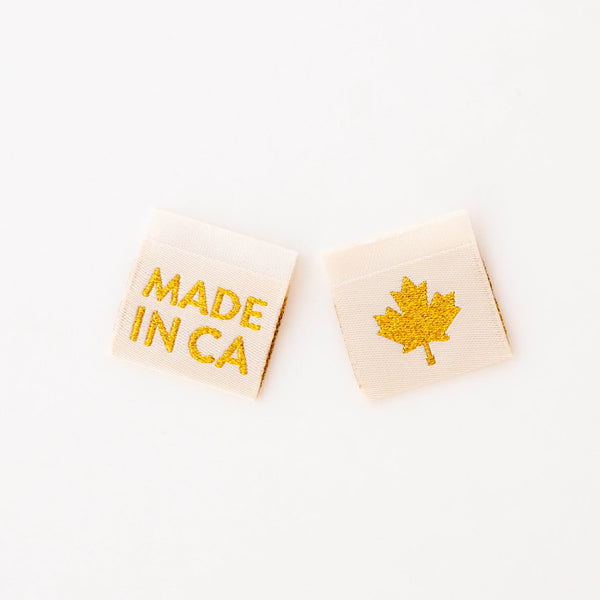 Sarah Hearts Labels - Made in Canada Gold