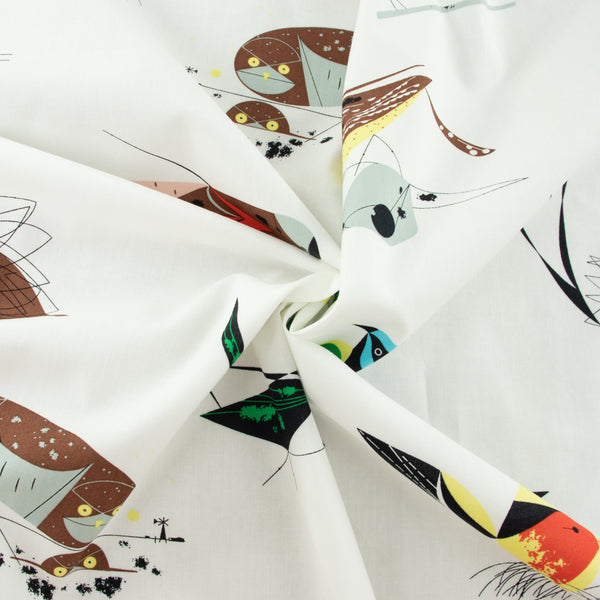 ORGANIC COTTON - Charley Harper Western Birds - Western Birds Main poplin