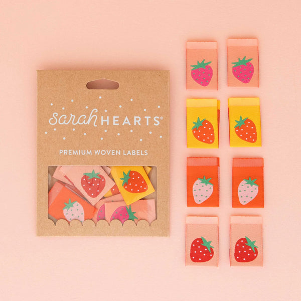 Sarah Hearts Labels - Strawberry Multipack