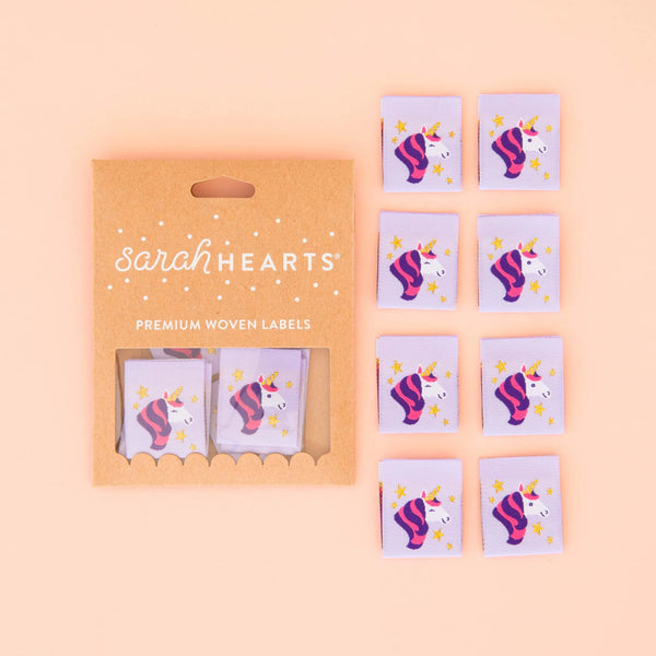 Sarah Hearts Labels - Unicorn