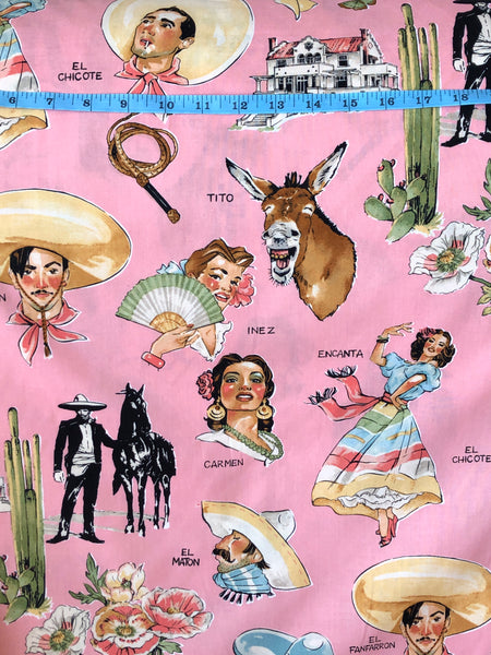 COTTON - Large Scale Print* - Alexander Henry Fabrics - Hacienda - Pink