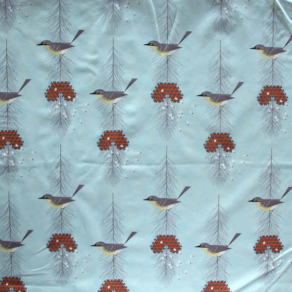 ORGANIC COTTON - Charley Harper - Kirtland Warbler - Birch Organic Fabric