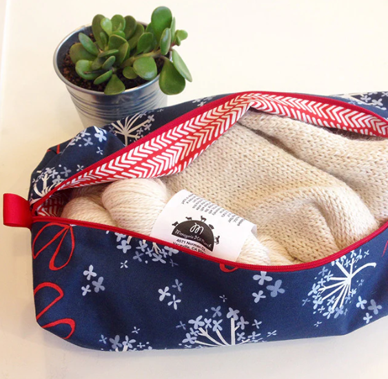 Organic Canvas COTTON - CANVAS - Monaluna Organic - Hydrangea - (1/2 yard)