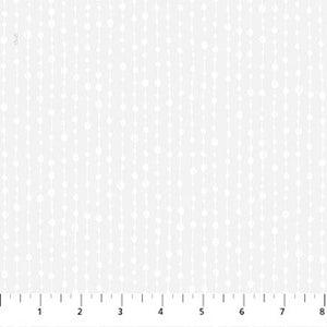 COTTON - Patrick Lose - Basically Black and White 2 - WHITE Beaded Stripe