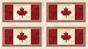 COTTON - Northcott - Oh Canada 4 Canada Flags