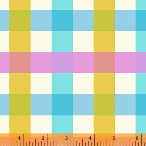 COTTON - Heather Ross - Malibu - Big Gingham - Aquamarine