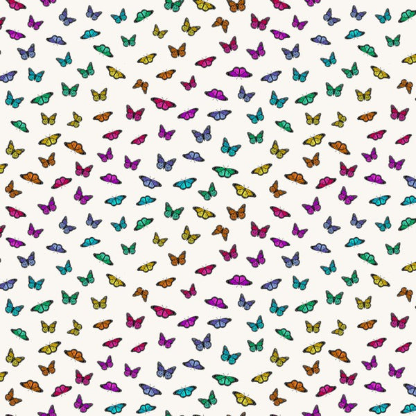 COTTON - Andover - Color Wheel Butterfly Rainbow - DAY - Alison Glass