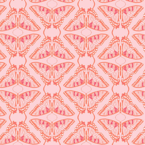 COTTON - Andover - Flora and Fauna SWALLOWTAIL Tonal Blush