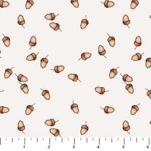 COTTON - FIGO fabrics - Charmwood - Acorns Cream