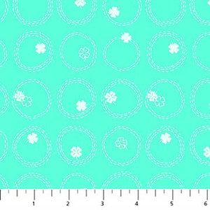 COTTON - FIGO fabrics - Lucky Charms Basics - Mint Clover