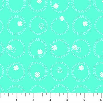 COTTON - FIGO fabrics - Lucky Charms Basics - Mint Clover