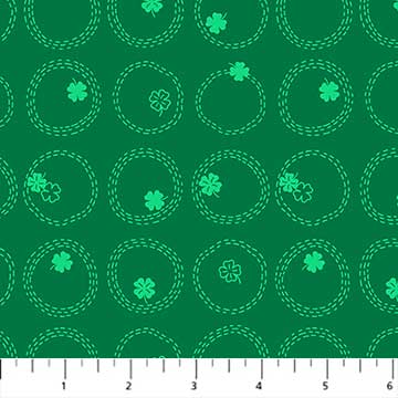 COTTON - FIGO fabrics - Lucky Charms Basics - Green Clover