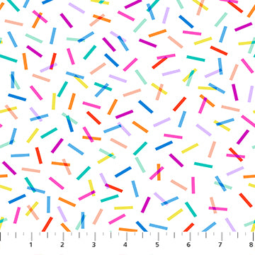 COTTON - FIGO fabrics - Dovetail - White Multi Confetti