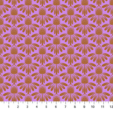 COTTON - Anna Maria Textiles - Indelible - Coneflower - Taffy