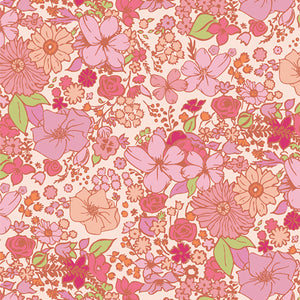 COTTON - Art Gallery Fabrics - Bloomcore - Fashion Scent - Blush