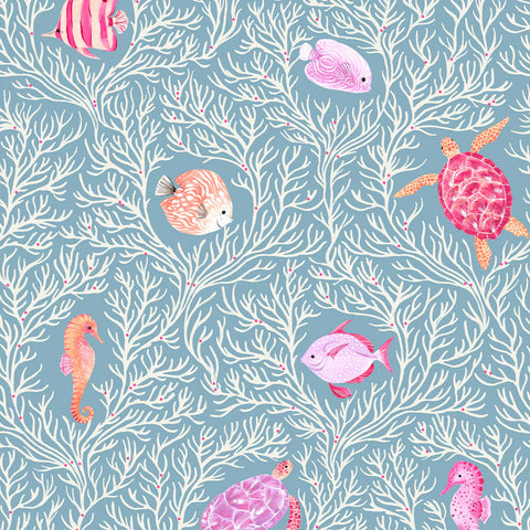 COTTON - Dashwood Studios - Coral Coast - Coral friends