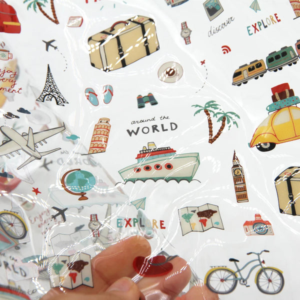 Travel Time - Clear TPU Vinyl Roll 12” x 52”
