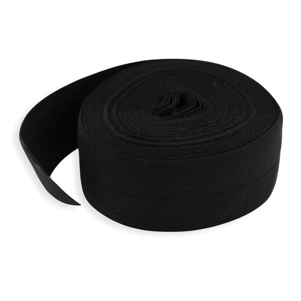 FOE - Fold Over Elastic - 4 yds per package - BLACK