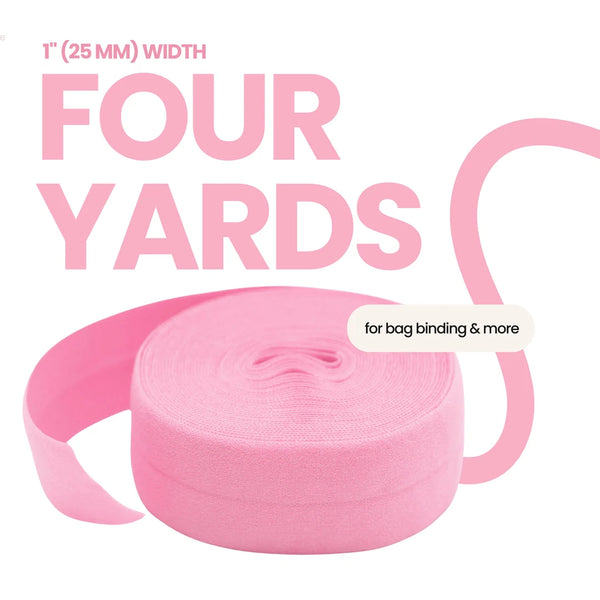 FOE - Fold Over Elastic - 4 yds per package - FAIRY FLOSS