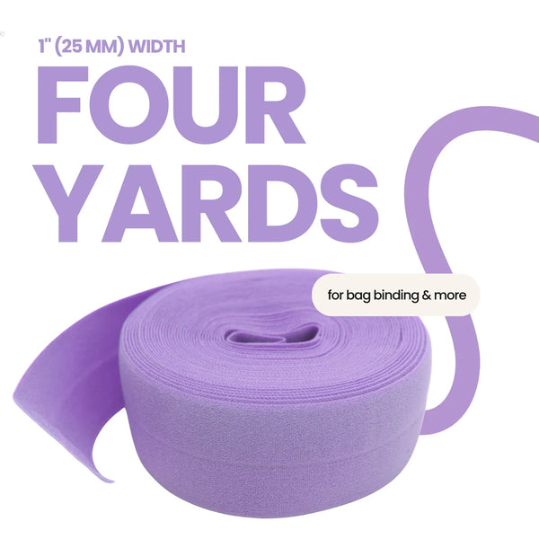FOE - Fold Over Elastic - 4 yds per package - LAVENDER