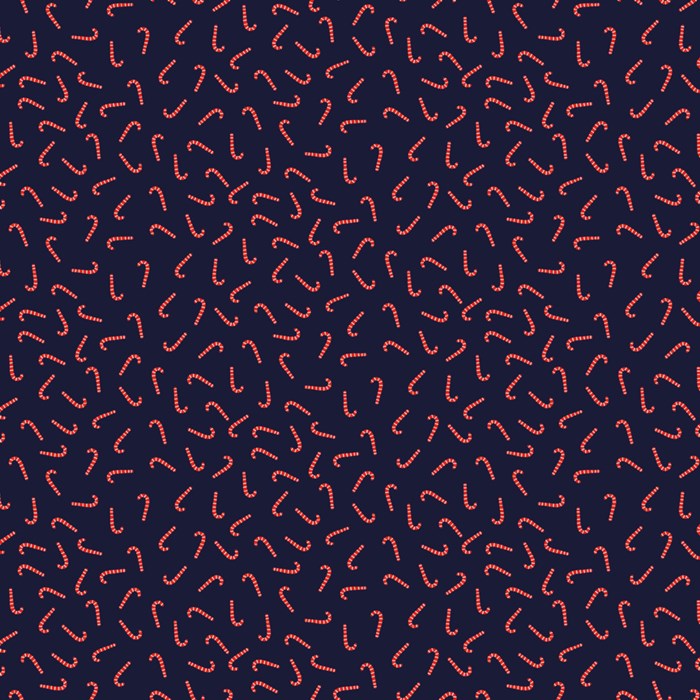 COTTON - Dear Stella - Cat’s Pajamas - Candy Canes Vulcan