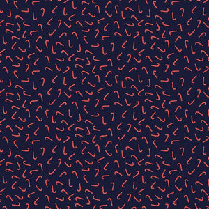 COTTON - Dear Stella - Cat’s Pajamas - Candy Canes Vulcan