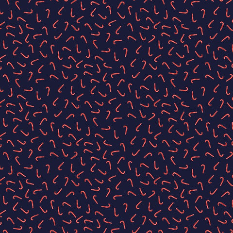 COTTON - Dear Stella - Cat’s Pajamas - Candy Canes Vulcan