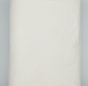 Flannel Solids - 100% Cotton - WHITE - (1/2 yard)
