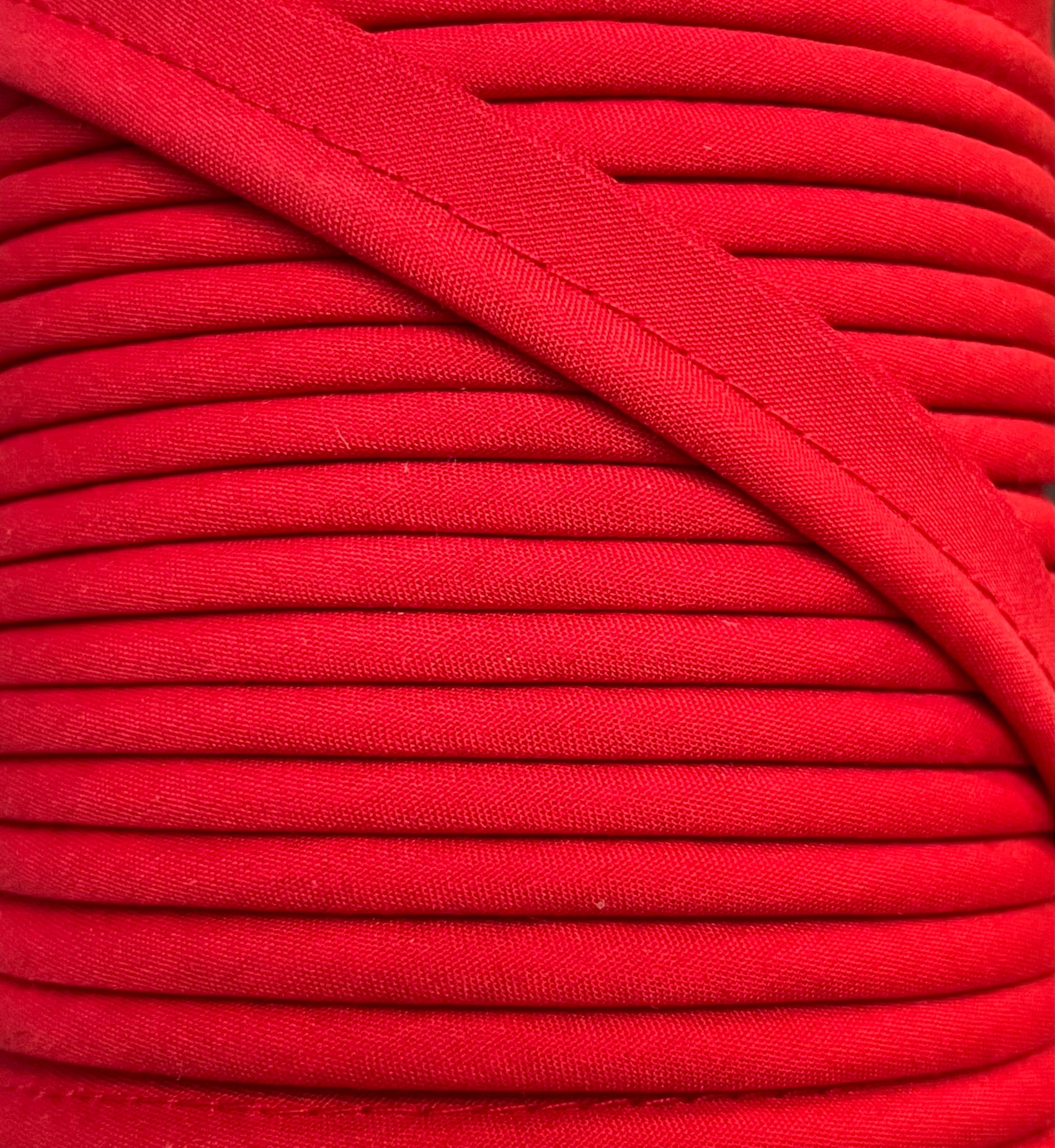 4mm PIPING Poly Cotton 65/35 RED (1/2 yard)