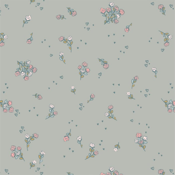 COTTON - Art Gallery Fabrics - Love Letters - Falling In Love Sky