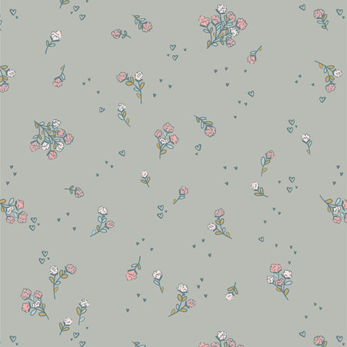 COTTON - Art Gallery Fabrics - Love Letters - Falling In Love Sky