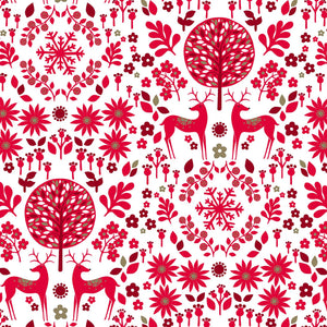 COTTON - Dashwood Studios - Starlit Hollow - Red with Metallic Accents