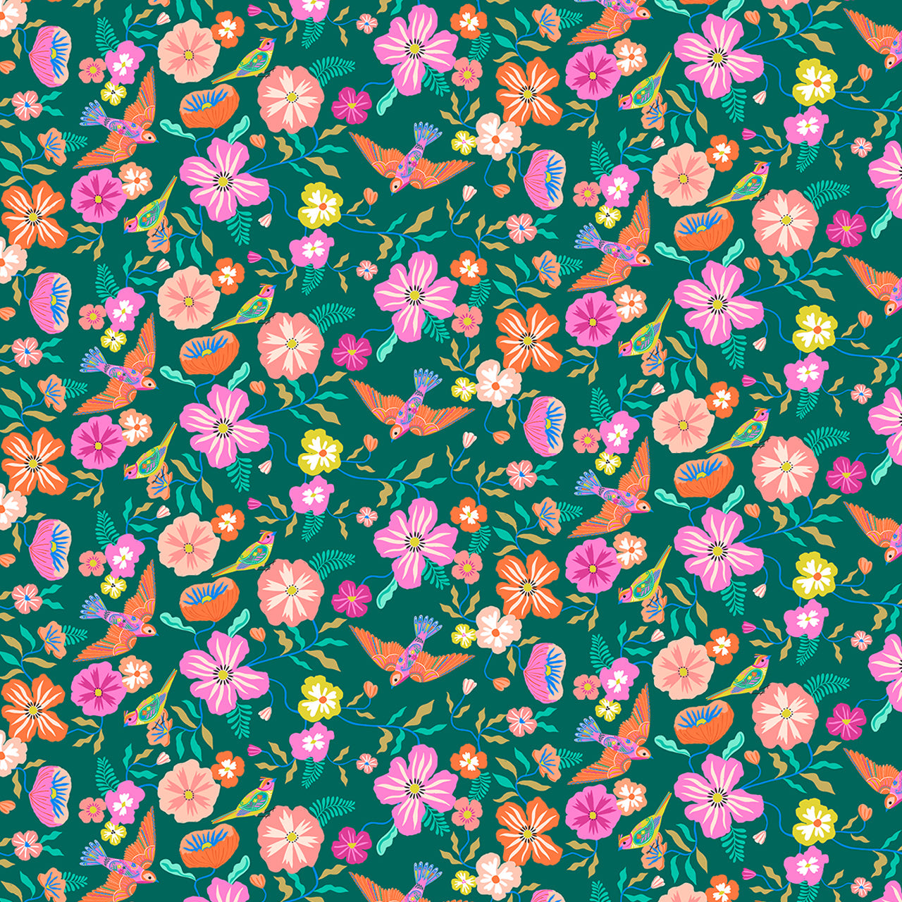 COTTON - Dashwood Studios - Songbird - Dark Green
