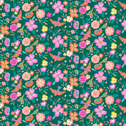 COTTON - Dashwood Studios - Songbird - Dark Green