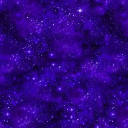 COTTON - Timeless Treasures - Cosmic Butterfly - Starry Night Fantasy Purple