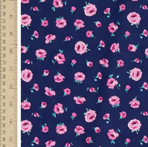 COTTON - Liberty Fabrics - Flower Show Midnight Garden Mary Rose B