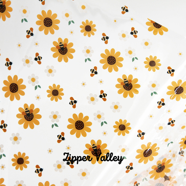 Honey Bees - Clear TPU Vinyl Roll 12” x 52”