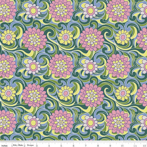 COTTON - Liberty Fabrics - Carnaby CARNATION CARNIVAL B