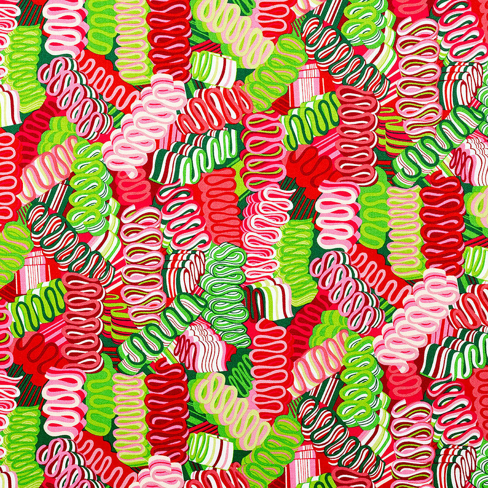 COTTON - Alexander Henry Fabrics - Ribbon Candy - Wintergreen