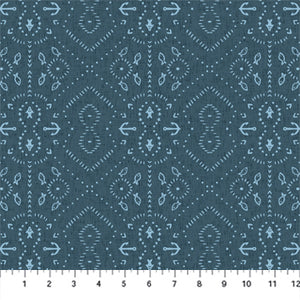 COTTON - FIGO fabrics - Calm Waters - Anchors Blue