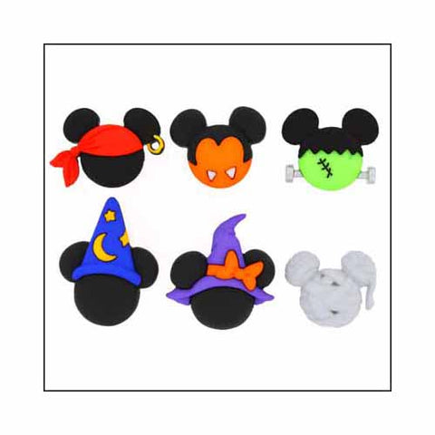 Dress it up Buttons - Shank - Disney Mickey and Minnie Halloween Hats