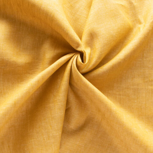Birch Fabrics - Lemon Bar Yarn Dyed 100% Linen - OEKO-Tex - 56" wide (1/2 yard)