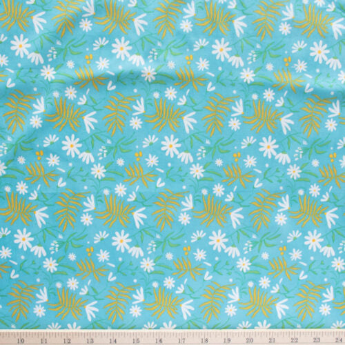 ORGANIC COTTON - Wild Fronds:Fronds and Flowers Market - Birch Organic Fabric