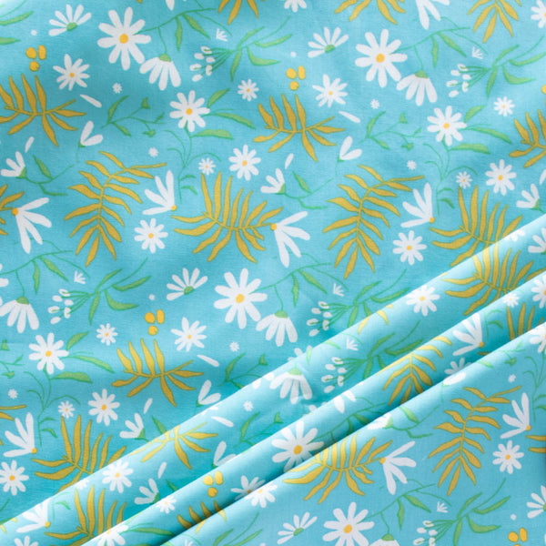 ORGANIC COTTON - Wild Fronds:Fronds and Flowers Market - Birch Organic Fabric