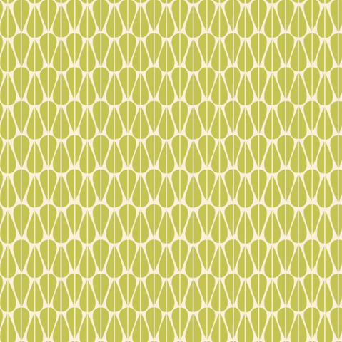 ORGANIC COTTON - Amour Vert Poplin - Little Leaves Spring - 100% GOTS-certified organic cotton fabric - Monaluna